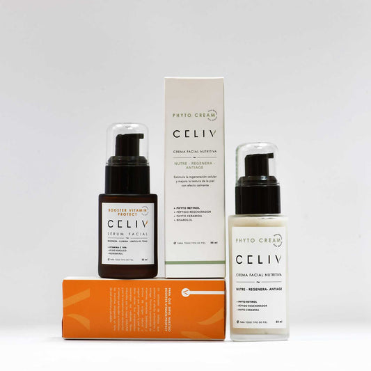 PACK COLÁGENO: Sérum Vitamina C + Crema Nutritiva PM