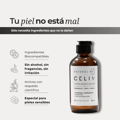 Agua Micelar - Natural Me [250 ml] - CELIV