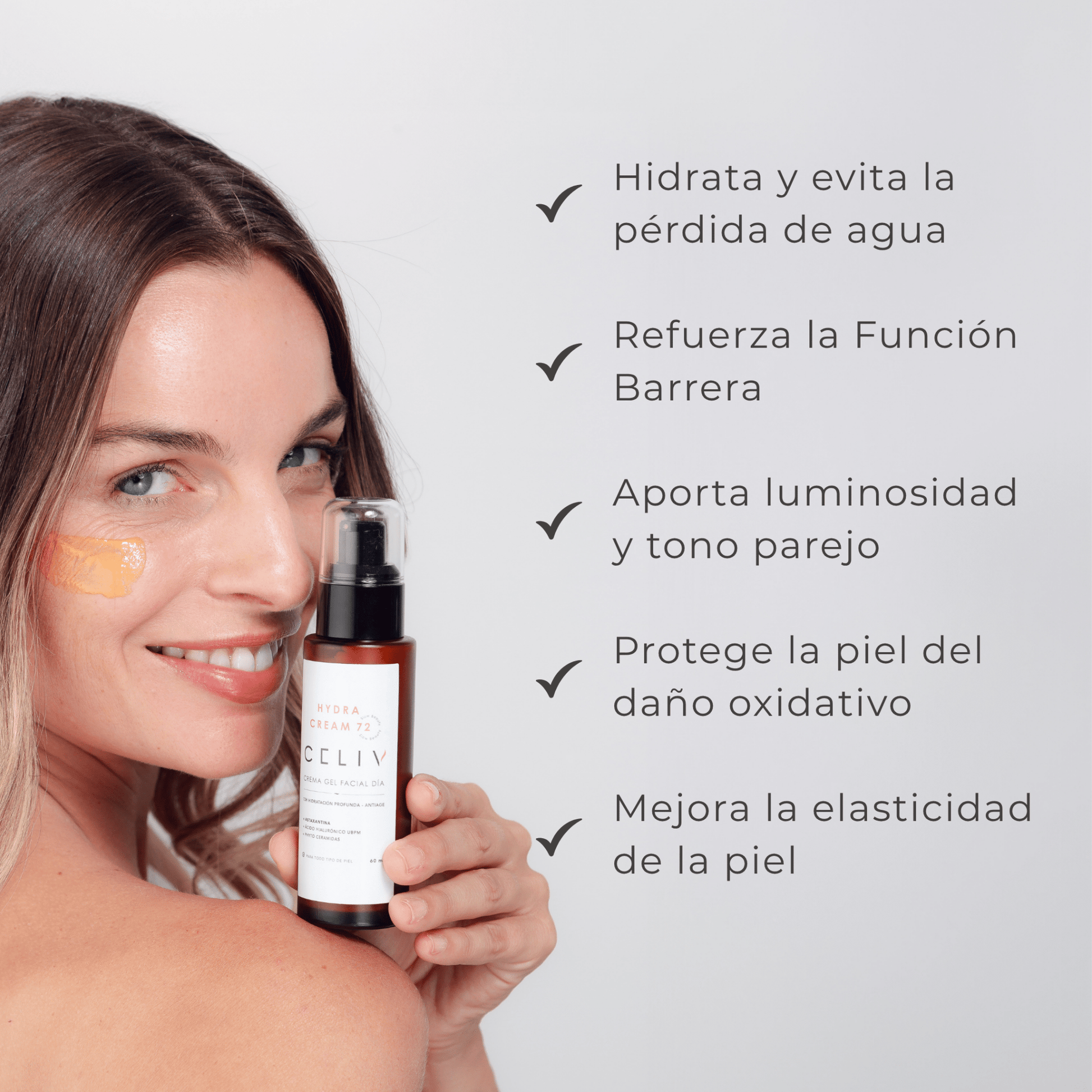 Crema Facial Hidratante AM - Hydra Cream 72 [60 ml] - CELIV