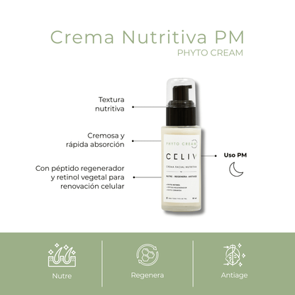 Crema Facial Nutritiva PM - Phyto Cream [50 ml] - CELIV