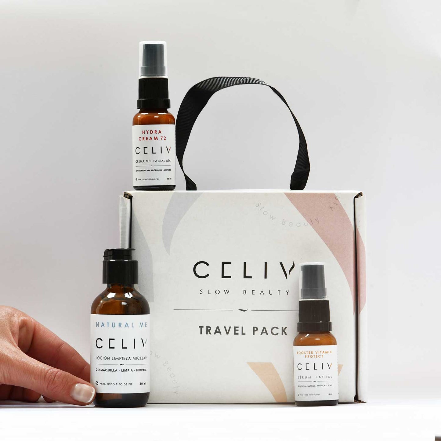 PACK DE VIAJE: Limpieza + Sérum Vitamina C + Crema Hidratante AM - CELIV