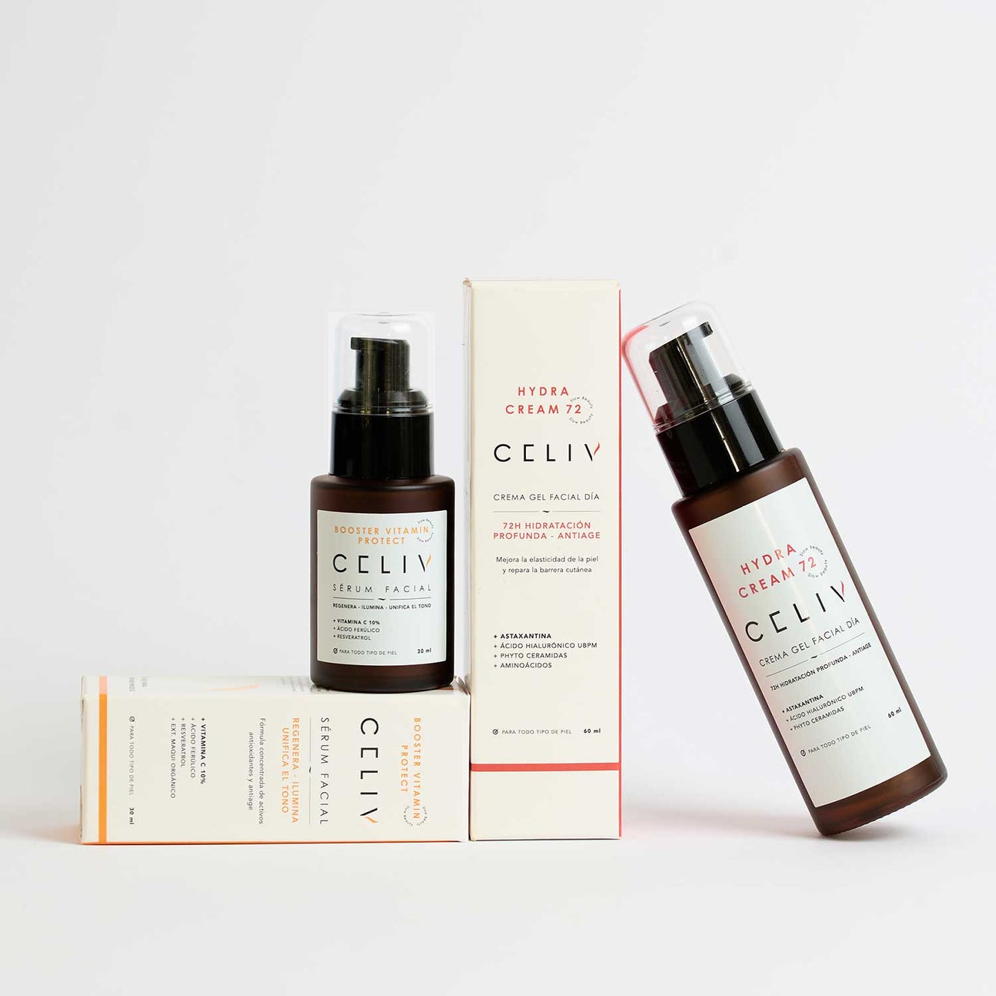 PACK DEFENSA ANTIAGE + Envío Gratis: Sérum Vitamina C + Crema Hidratante AM - CELIV