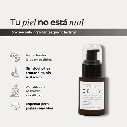 Sérum Antioxidante Vitamina C - Booster Vitamin Protect [30 ml] - CELIV
